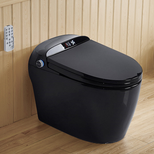 潜水艇波斐尔黑色智能马桶墙排后排水一体式全自动家用翻盖电加热