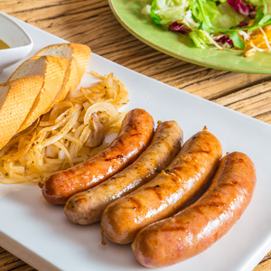 健士牌猪肉早餐肠流通蒸煮煎烧烤肠pork breakfast sausage 1000g