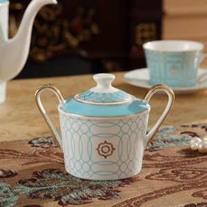 爱马仕适用欧式创意陶瓷奶壶糖罐欧式咖啡具下午茶具单品奶罐储物