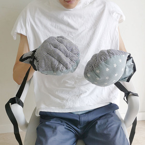 痴呆老人防乱抓绑手约束手套加厚防拔管防打人可固定束缚捆手神器