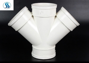 配件接头50 75 110 160异形下水管四通接口pvc管平面排水管管件