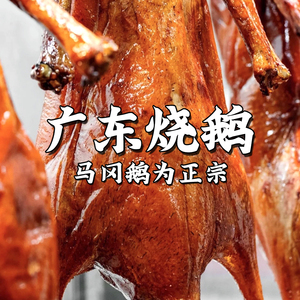 正宗广东烧鹅整只广州广味烧鹅特产广式深井烧鹅脆皮烤鹅鹅肉熟食