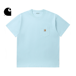Carhartt WIP短袖T恤男装春季新品经典LOGO标签口袋宽版卡哈特