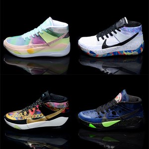 杜兰特kd13篮球之星zoom荧光绿黑白糖果白蓝12代联名实战男篮球鞋