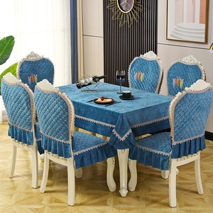 餐桌椅子套罩万能欧式椅套餐椅套凳子套通用椅罩家用板凳套方凳套