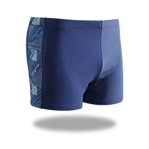 萨基妮男士游泳裤平角齐腿紧身大码专业速干宽松泡温泉情侣泳裤