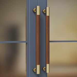 木头玻璃门把手