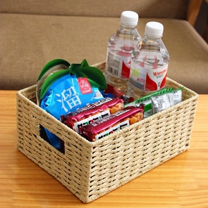 餐桌收纳盒杂物桌面物品归纳盒收纳神器家用桌上整理杂物收纳篮