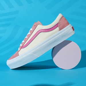 万斯路联名style 36蜜桃汽水系列低帮拼色帆布鞋女男鞋板鞋运动鞋