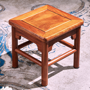 唐百年红木家具花梨木小四方凳中式实木凳子儿童凳换鞋凳原木椅子