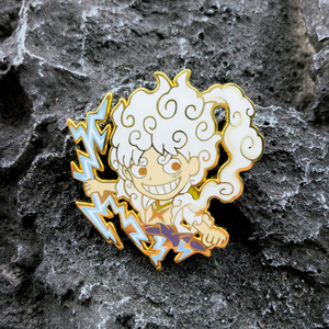 海贼王尼卡路飞胸针 日本动漫金属磁吸徽章 创意书包装饰魔术贴