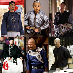 大清盐商同款影视古装民国风掌柜老爷服长衫长袍马褂富商演出服装