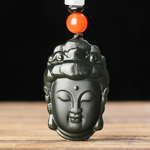 观音头像玉吊坠