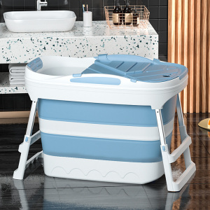 加高泡澡桶大人可折叠沐浴桶家用全身加厚成人浴缸浴盆洗澡桶神器