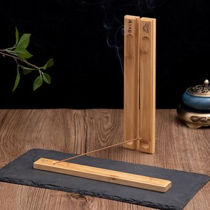 线香底座天然木质线香插檀香沉香香炉香座香托家用卧香炉檀香炉楠