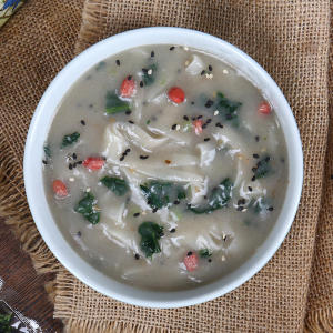 河南糊涂面叶咸稀饭手工面片子袋装咸粥料包速食早餐汤面整箱特产