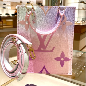 【捡漏拍】lv路易威登女包sac plat迷你渐变琴谱包单肩斜挎手提包