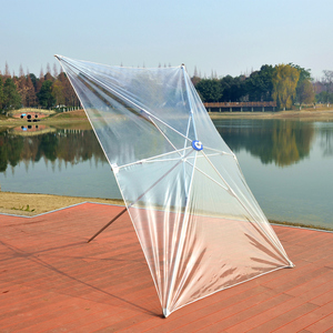 透明伞庭院伞四方形折叠加厚塑料大型大号定制店铺大雨伞