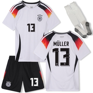 2024欧洲杯德国队主客场足球服套装定制男女儿童穆勒克罗伊斯球衣