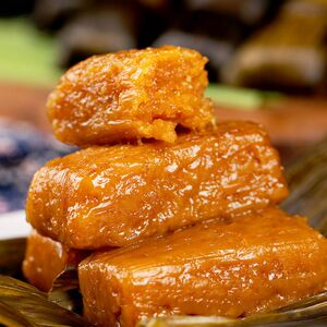 大竹黄粑粑四川宜宾特产笼川坝富油黄粑竹叶糕传统糕点糍糯香甜