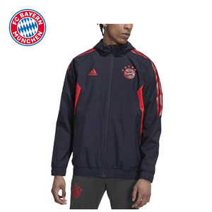 拜仁慕尼黑 运动训练休闲夹克外套Adidas 训练用全天候夹克