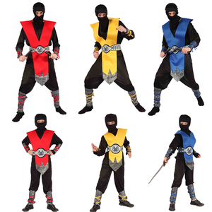 cosplay成人男火影忍者舞台装扮 儿童节男童蒙面忍者侠客演出衣服