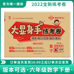 2022小学大显身手练考卷六年级下册数学同步试卷人教北师大苏教版