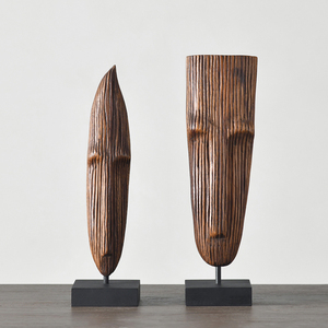 抽象艺术摆件 东南亚进口北欧美式乡村桌面创意手工木雕|jolor