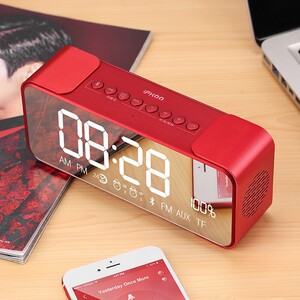 伊酷尔(ifkoo) q8蓝牙音箱重低音炮智能闹钟车载无线户外插卡迷你