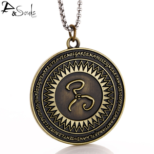 黄衣之印吊坠男生个性朋克潮流项链女生克苏鲁神话哈斯塔旧印挂件