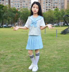 儿童jk制服学院风女童套装可爱女孩小学生水手服12岁全套89夏季10