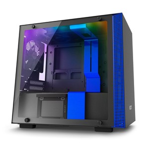 恩杰 NZXT H200i 黑蓝 DIY智能mini-ITX机箱(智能控制/主动降噪/