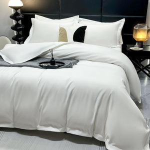酒店床上用品四件套民宿白色床单被套三件套宾馆专用床笠被罩床罩