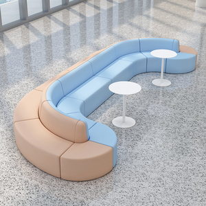 休闲区创意个性沙发凳组合