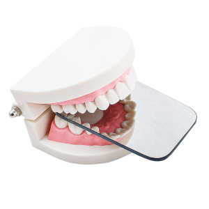 牙科反光板口内双面加厚玻璃反光板 口腔正畸拍照摄影反光镜