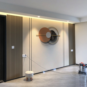 电视墙背景墙贴自粘壁纸格栅轻奢3d立体客厅装饰防水墙布贴画墙纸