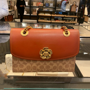 mk山茶花链条包