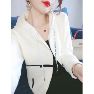 00贝梓婷旗舰店天猫秋冬新款韩版chic宽松港味复古毛呢外套女气质中