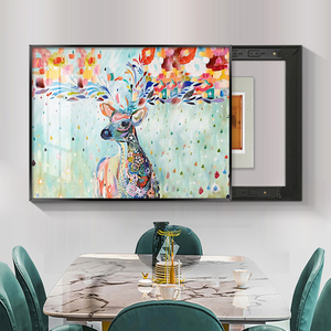 弱电箱装饰遮挡画北欧