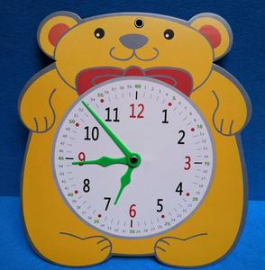 彩邑小学生时钟教具纸质教学道具认识钟表和时间玩具女童认知小孩