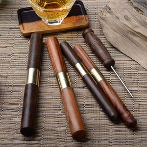 2018套装梨花木普洱茶刀撬茶饼专用工具 家用黑檀茶道茶针观新款