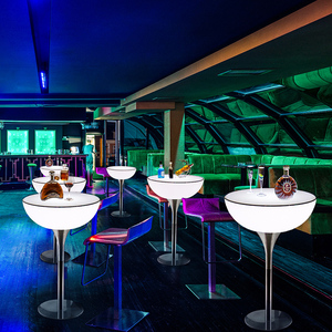 led发光桌椅酒吧吧台户外防水露台桌子活动夜店清吧高脚散台吧桌