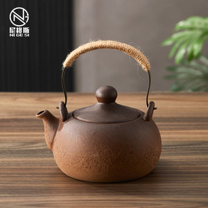 围炉煮茶壶电陶炉烧水壶明火沏茶壶碳火提梁壶陶壶单壶泡茶壶套装