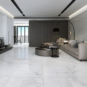 宏宇陶瓷客厅防滑地面瓷砖白色大理石地砖800x800鱼肚白hpeg80012