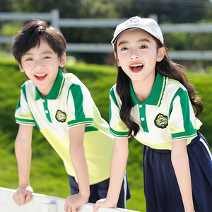 小学生校服夏季新款儿童班服二件运动服套装2024年夏天幼儿园园服