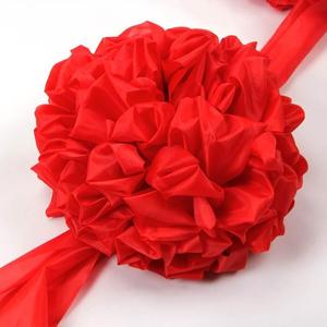 大红花球红绸布绸缎开业剪彩花球开业庆典结婚用品婚车胸前红绣球