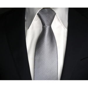 婚礼领带男新郎结婚深灰色正装休闲商务宽版8cm细斜纹上班工作潮