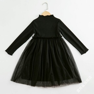 黑色蓬蓬裙连衣裙儿童