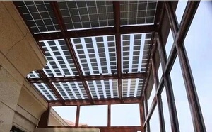 瑞元太阳能光伏组件阳光房专用45%透光度双玻无框215w