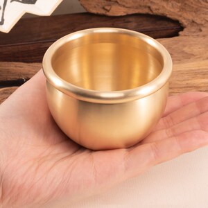 纯黄铜水缸摆件招财纳福米缸聚宝盆家居客厅办公室金钵镇宅店铺